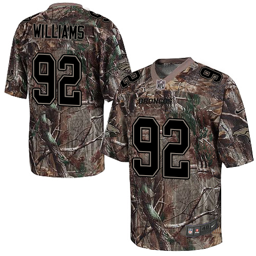 Men's Limited Sylvester Williams Nike Jersey Camo - #92 Realtree NFL Denver Broncos
